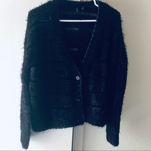 Guess Cropped Cardigan Sweater Long Sleeve